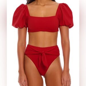 Agua Bendita 2 Piece Bikini - Calista Puff Sleeve